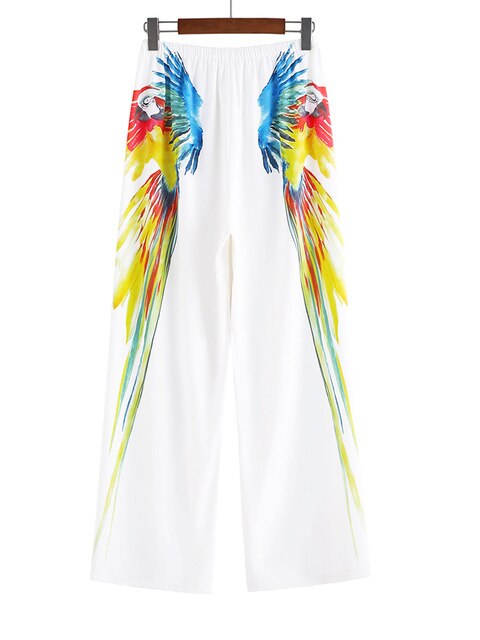 Cover-ups Beach Kimono Green Print Floral Chiffon Boho Tunic For Beach Swimsuit Cover Up Kaftan Over Size Beachwear Pareo White Pants