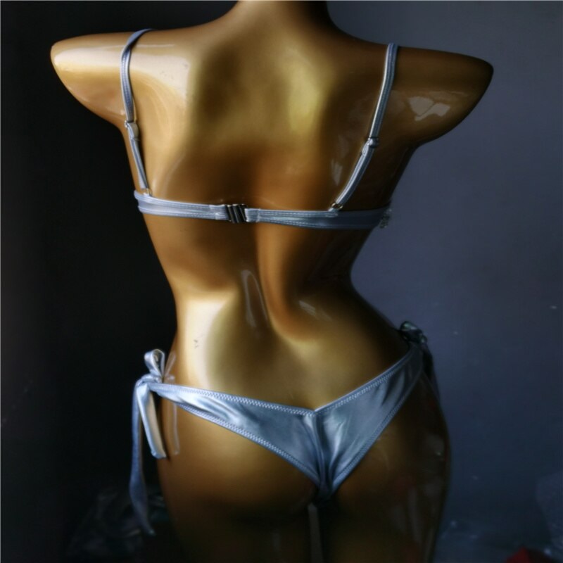 Crystal Diamond Bikinis Sexy Push Up Women Swimsuit Luxury Rhinestone Tassels Swimwear High-end Bathing Suit