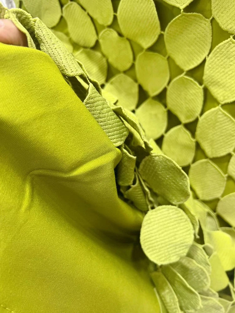 Cut Out Skirt For Women High Waist Patchwork Tassel Irregular Hem Solid Midi Skirts Female Summer Clothing Style