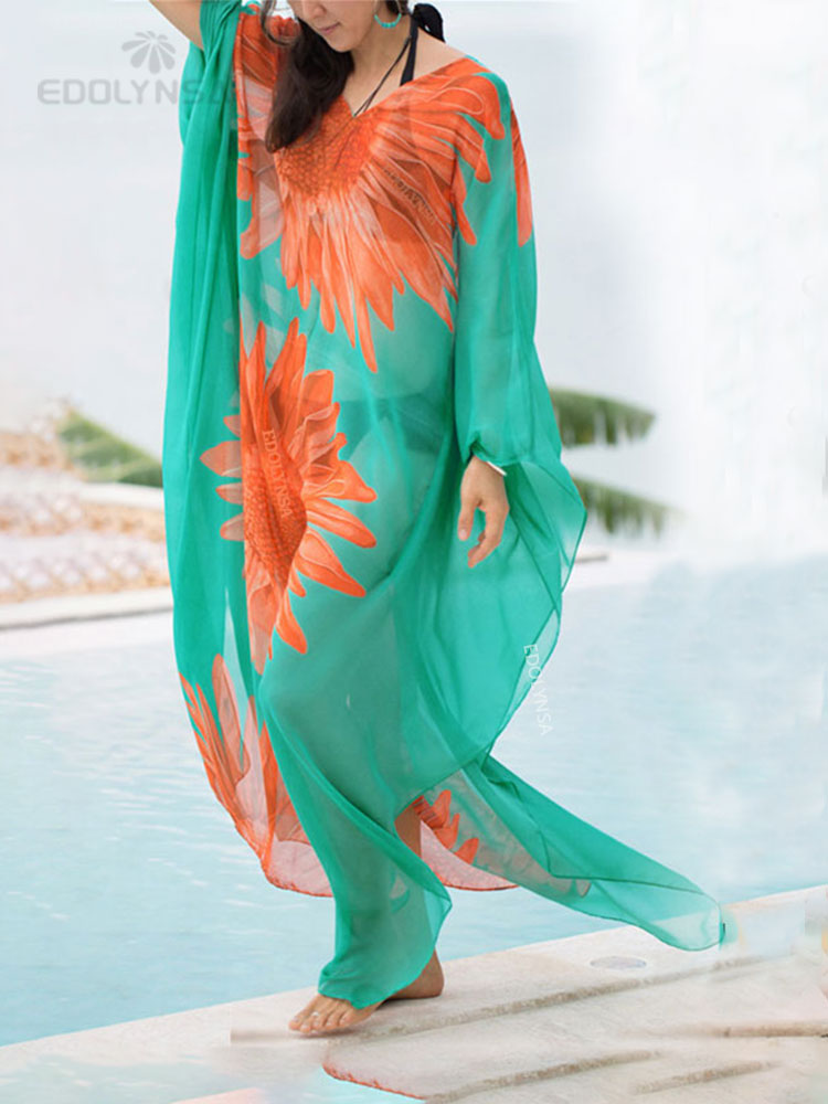 Dresses Robe de Plage Vestidos Playa Bikini cover up Pareos de Playa Mujer Beachwear Q679-1041 One Size