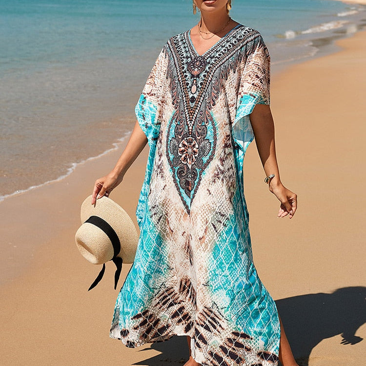 Easy Dry Beach Cover Up Robe Plage Pareo Photo-08