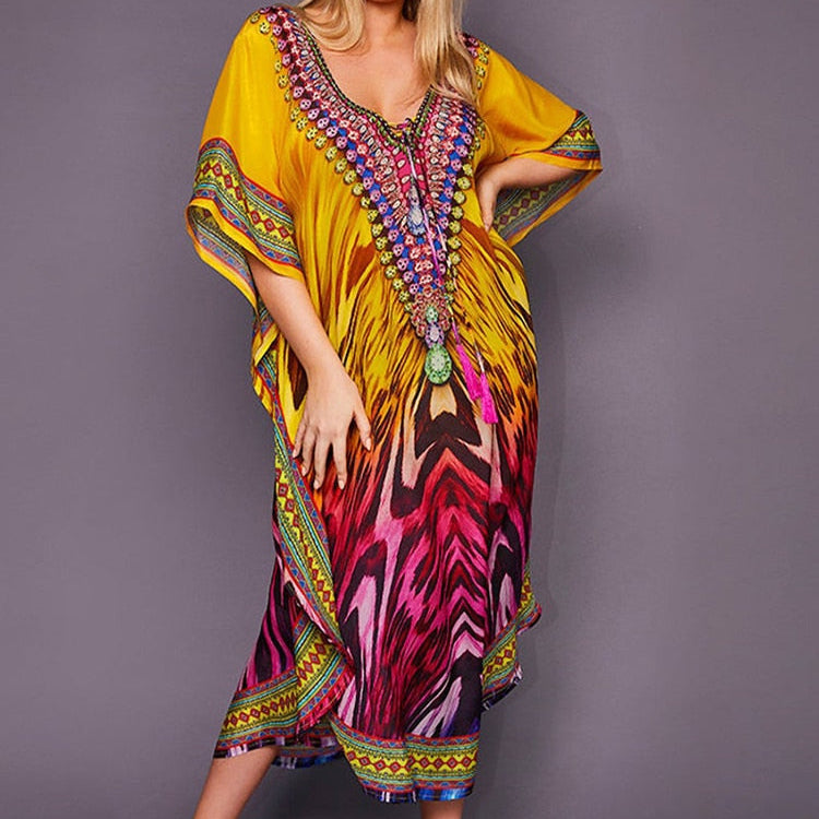 Easy Dry Beach Cover Up Robe Plage Pareo Photo-07