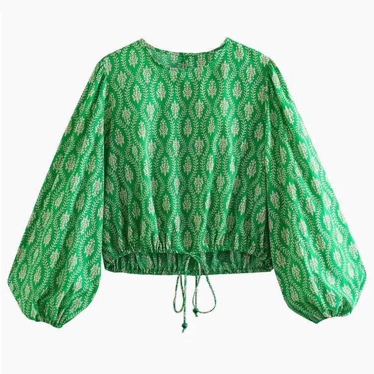 Elegant Blouse Pants Sets Two Pieces Jumpsuits Long Sleeve Retro Blouse Shirts Women Female Suits Autumn Winter Outfit Pajamas