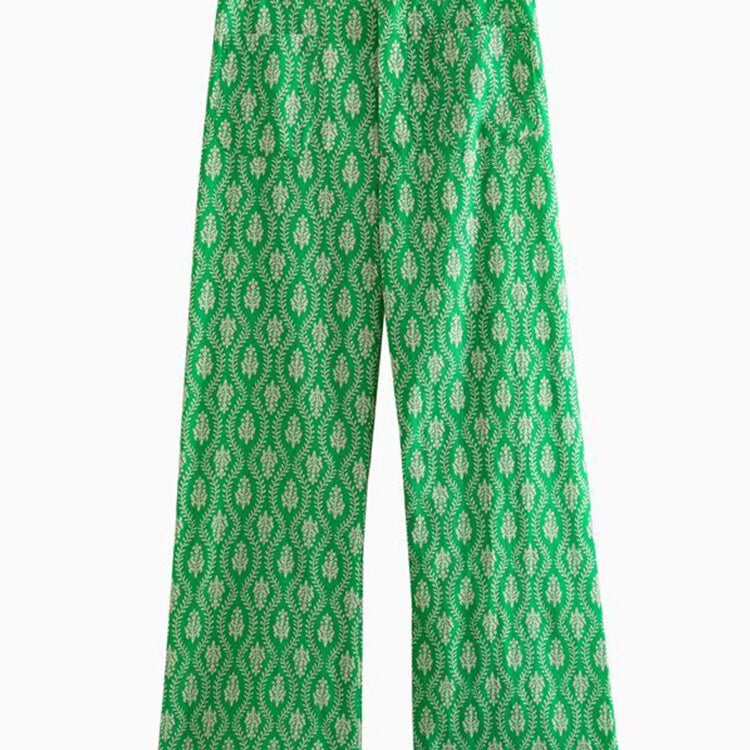 Elegant Blouse Pants Sets Two Pieces Jumpsuits Long Sleeve Retro Blouse Shirts Women Female Suits Autumn Winter Outfit Pajamas