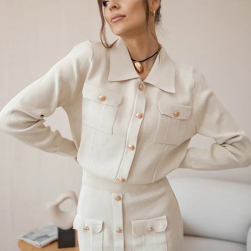 Matching skirt 2025 and blazer set