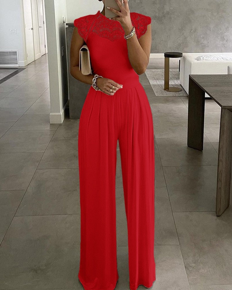Elegant Slim Office Lady Black Strapless Jumpsuits for women 2022 Summer New Sexy Sleeveless White Red Wide leg Jumpsuits 9