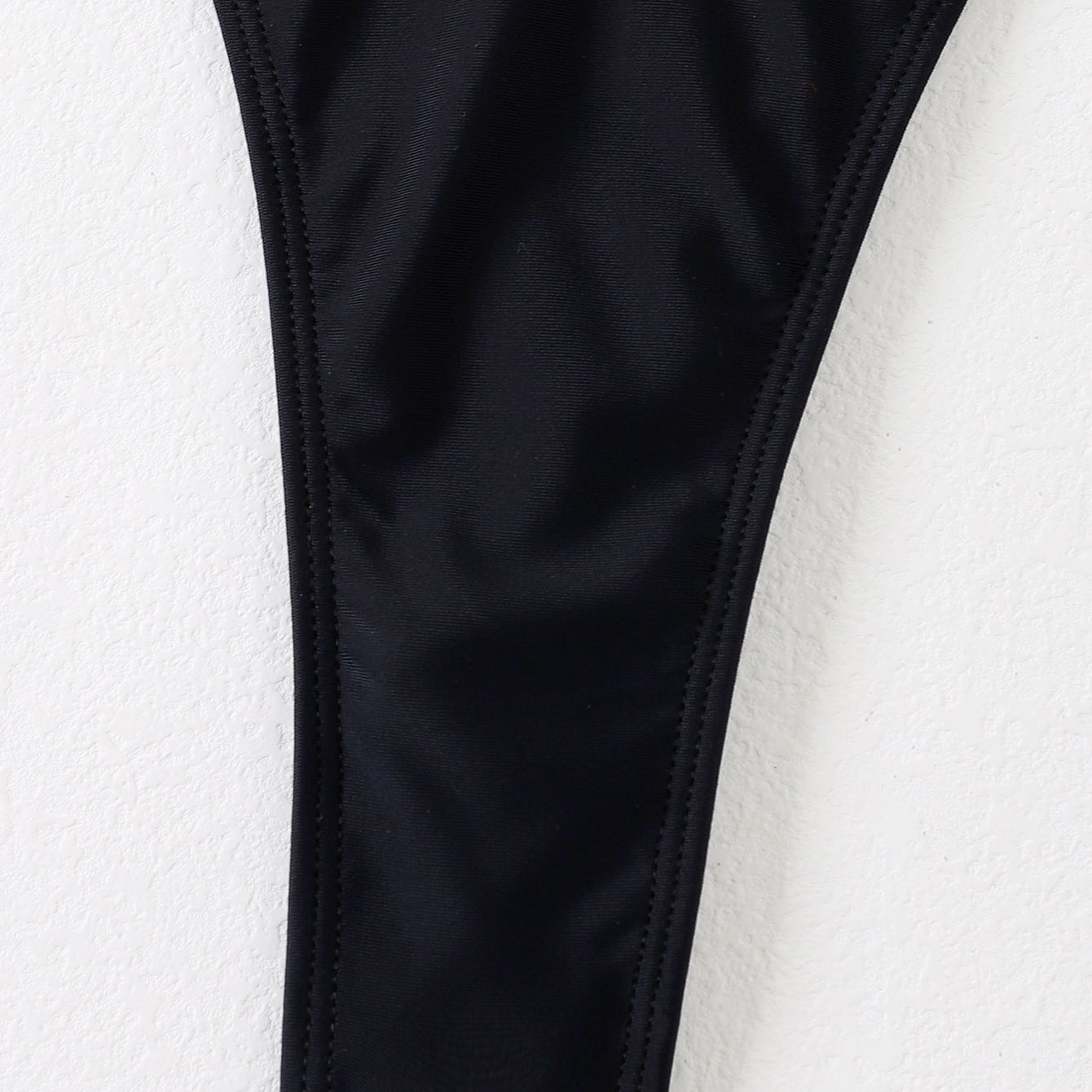 European And American Knitted Belt Split Swimsuit