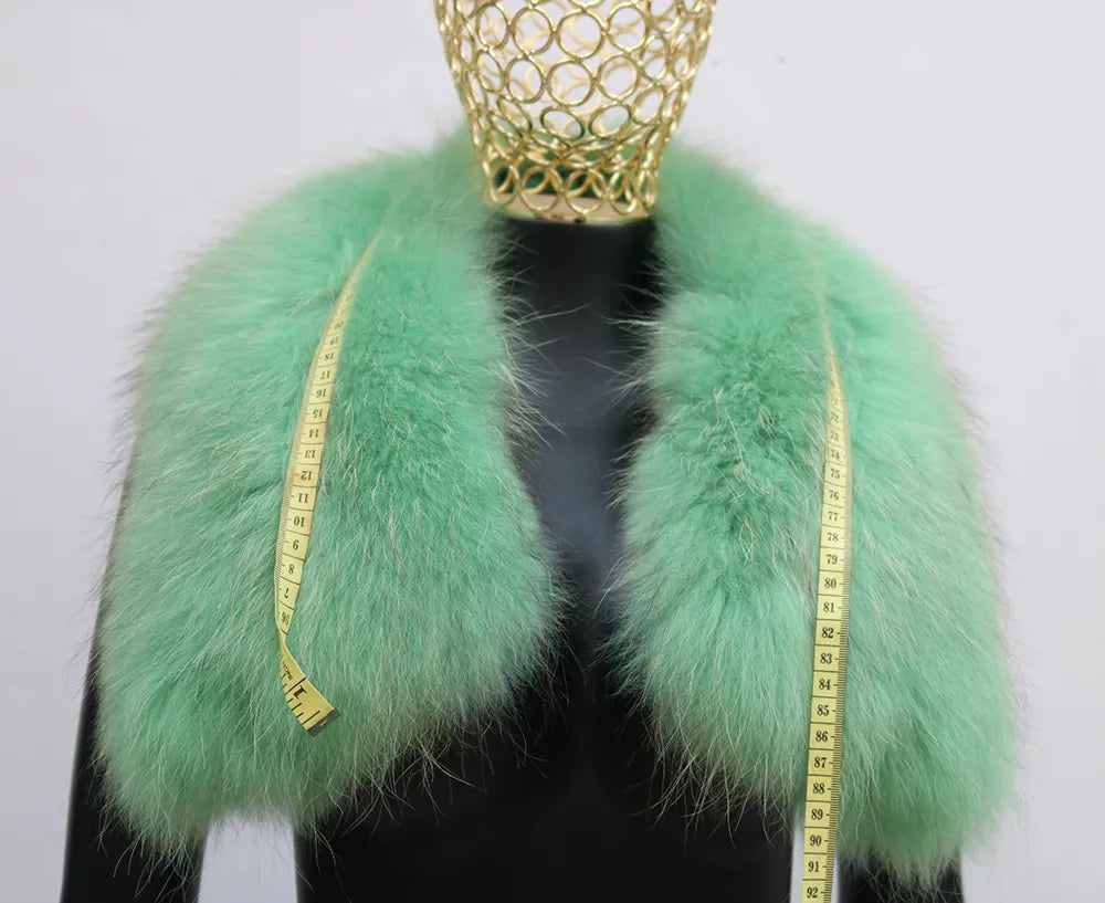 European Version 2024 Winter New Light Luxury All-match Big Fur Collar Loose Women's Long-Sleeved Bread Korean Version Down Jack