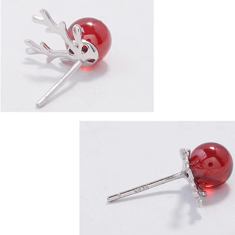 Fashion Deer Stud Earrings for Women Cute Elk Animal Earrings Ear Stud Jewelry Kids Merry Christmas Accessories Gifts Bijoux ER20Y0706