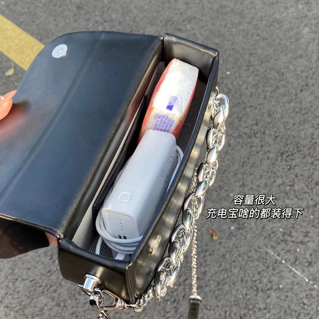 Fashion Female Barbie Letter Chain Crossbody Square Bag Y2K Girls Shoulder Messenger Bag Portable Coin Purse Pouch Handbag Gifts