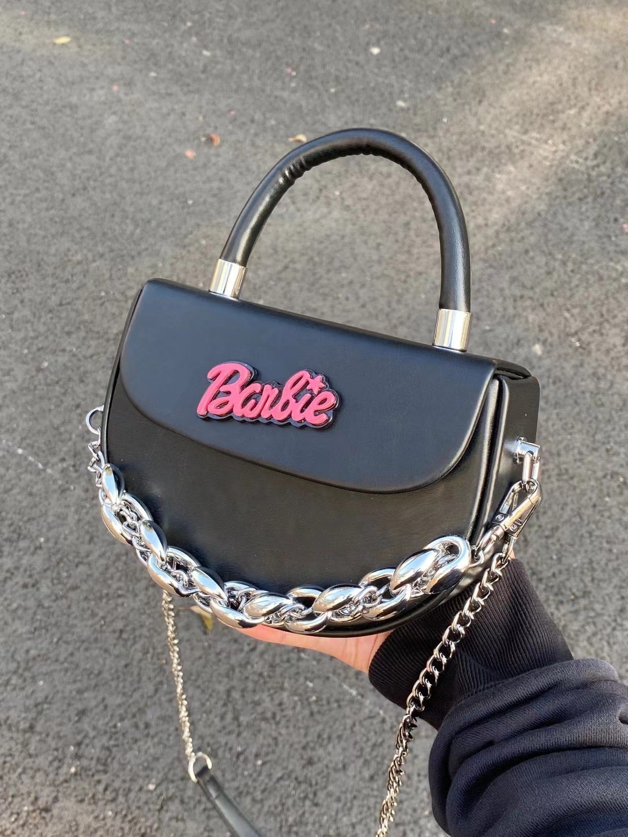 Barbie Letter Women Bag Fashion Woemn Beach Shoulder Handbag Portable Girls  Messenger Transparent Jelly Ladies Bags Pouch Gifts - AliExpress