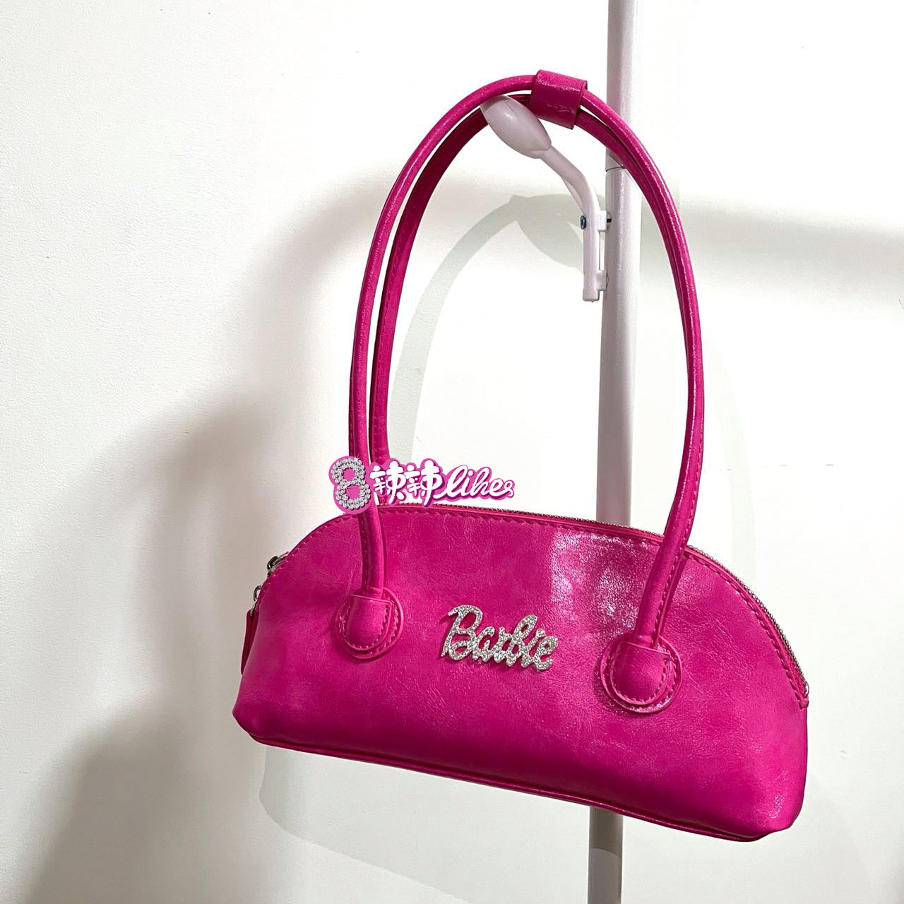 Fashion Ladies Barbie Rose Pink Handbag Y2K Girls Harajuku Ins Diamond Letters Messenger Tote Bag Female Shopping Pouch Gifts