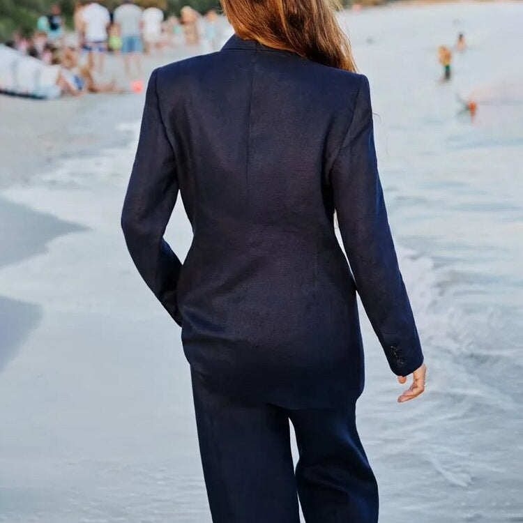 Fashion Women's Suit Set Autumn Outfits for Women Women's Suits Set 2 Elegant Pieces Woman Pants Chic Trouser Blazer