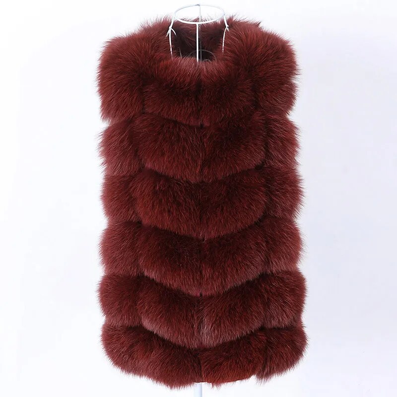 Fashion winter warm fur coat Natural fox fur women's coat Real fox fur coat Thick fur coat X131