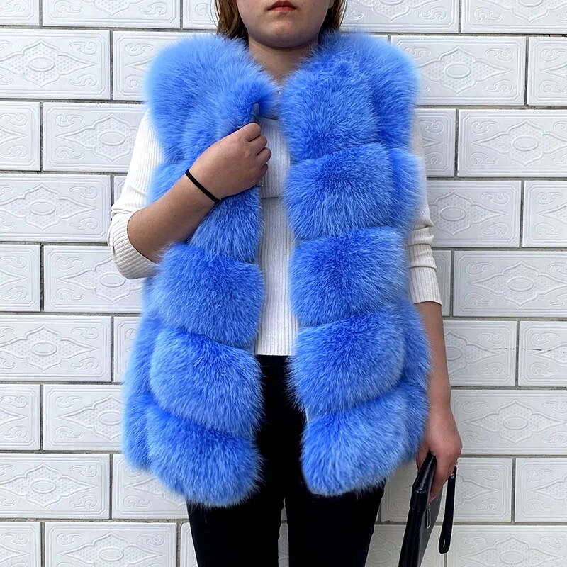 Fashion winter warm fur coat Natural fox fur women's coat Real fox fur coat Thick fur coat X146
