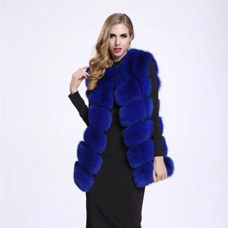 Fashion winter warm fur coat Natural fox fur women's coat Real fox fur coat Thick fur coat X151