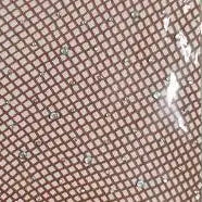 Fishnet Diamond Pantyhose Women Sexy Fashion Shiny Net Tights Female Slim Rhinestone Mesh Nylon Stockings Tights tan One Size