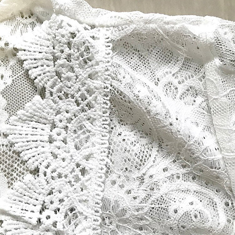 Fitshinling Deep V Neck Lace Beach Pareos Swimwear Long Sleeve Bohemian Slim Sexy Short Dresses Women Holiday Bikini Cover-Up