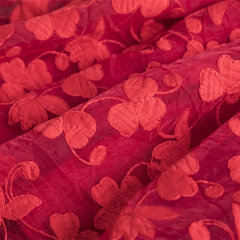 Flower Lace Baby Summer Dresses for Girls Sleeveless 2-6 Yrs Children Casual Clothing Red New Year Party Kids Dress