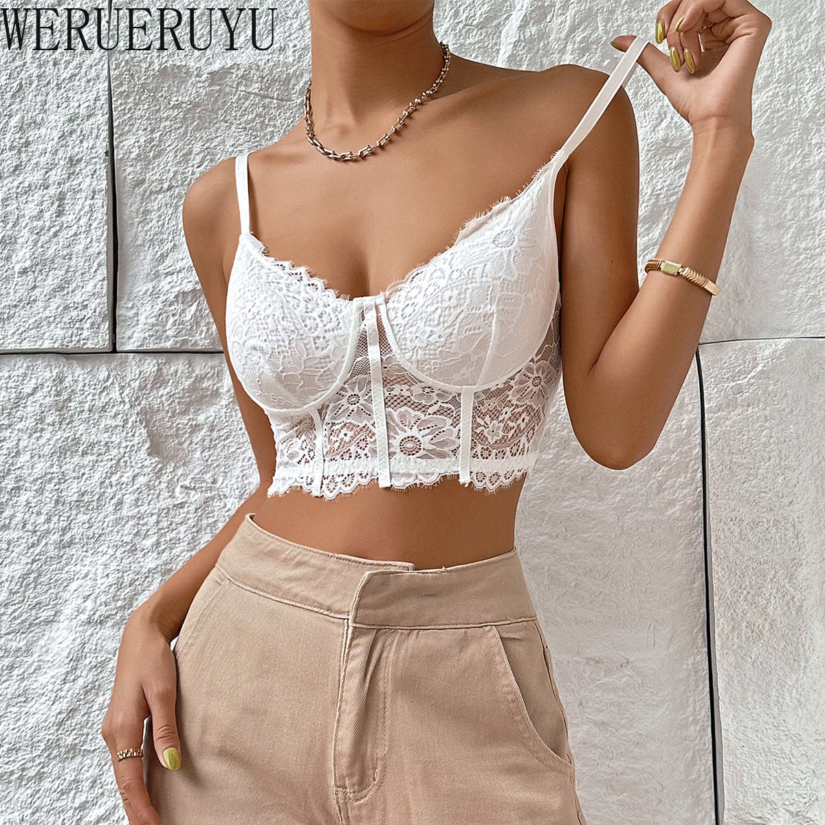 Flowers Lace White Vest Mesh Crop Top Women Summer Clothes Y2k Streetwear Sexy Backless Hollow Out Tank Corset Tops Woman 2024