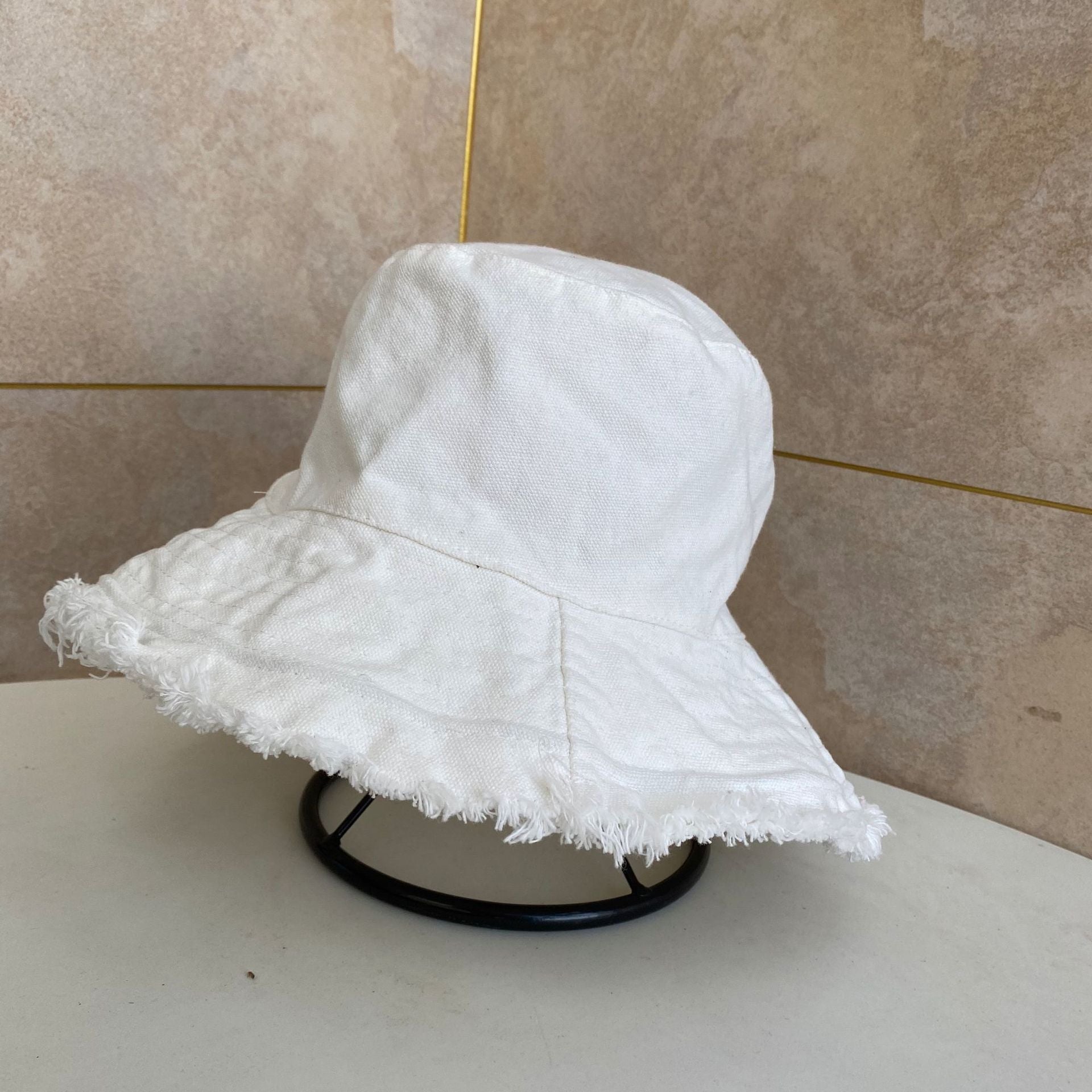 Foldable Bucket Hat Sun Visor UV Protection UPF 50+ Sun Hat Bucket Summer Men Women Large Wide Brim Panama Beach Cap Female 2024 White 56-58cm