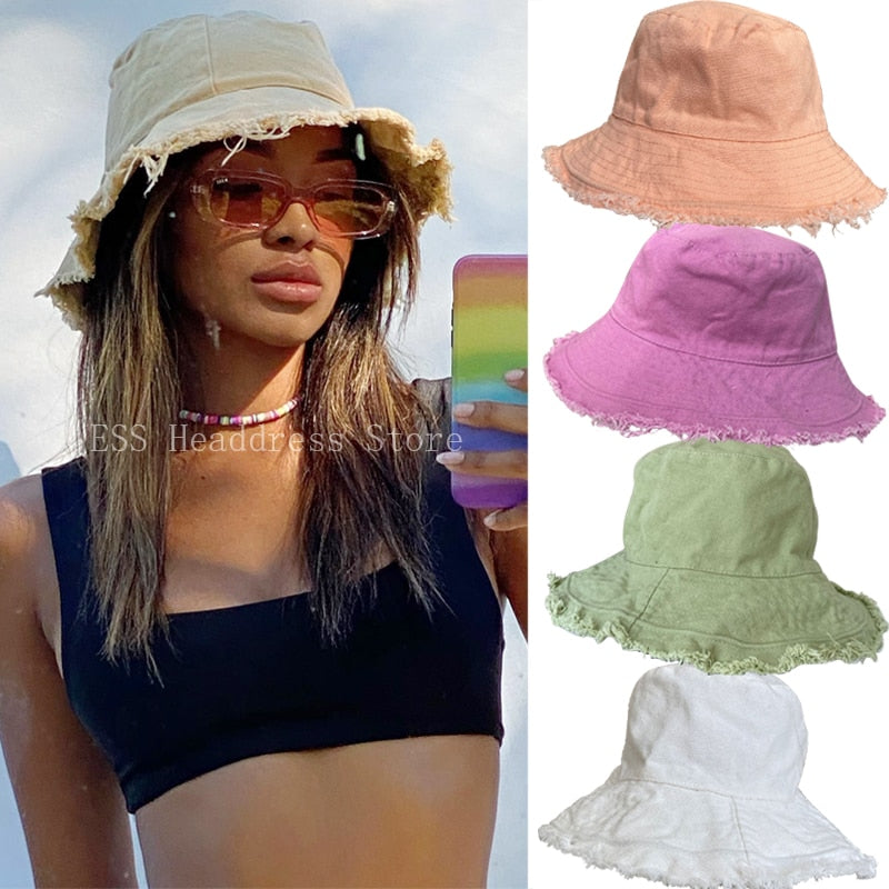 Foldable Bucket Hat Sun Visor UV Protection UPF 50+ Sun Hat Bucket Summer Men Women Large Wide Brim Panama Beach Cap Female 2024