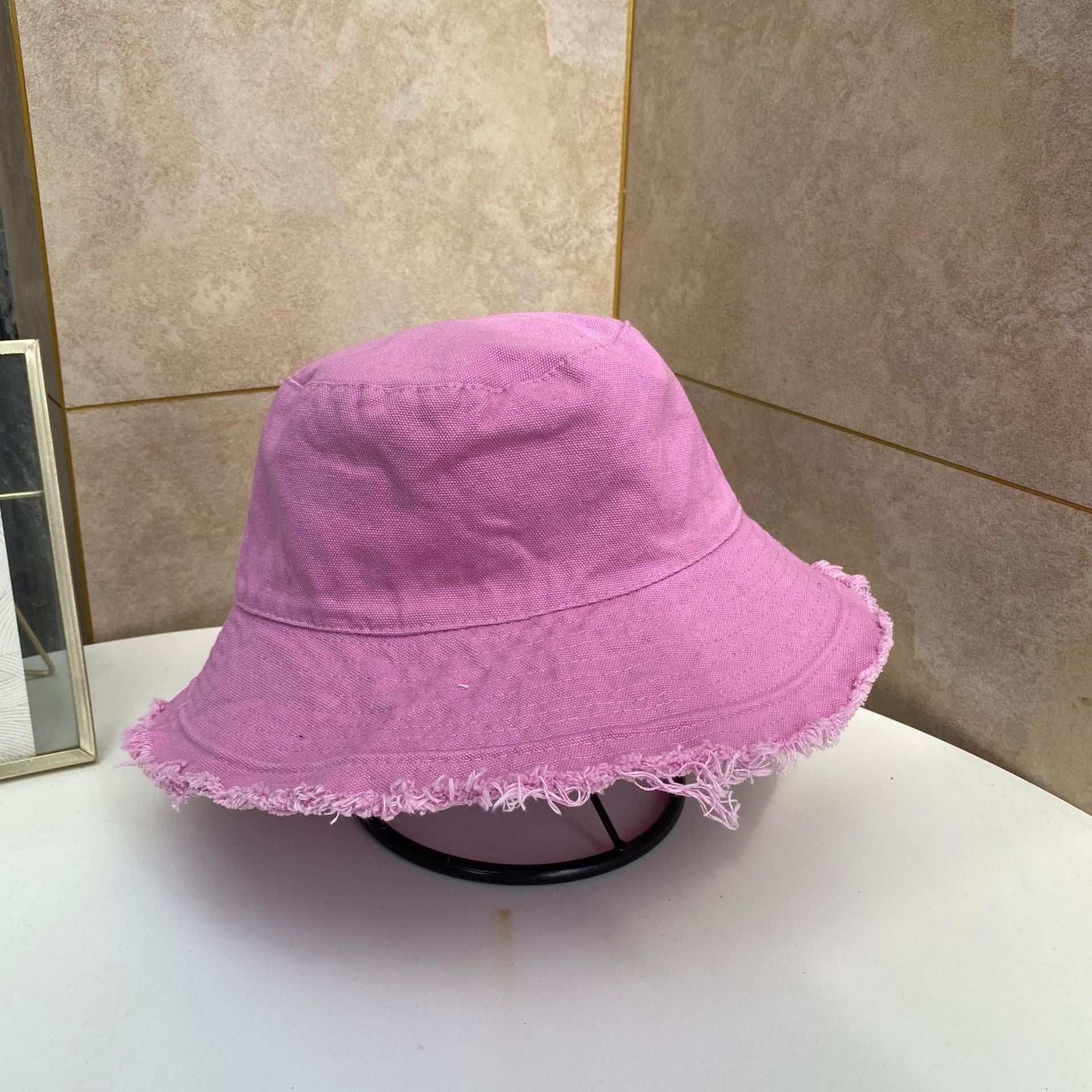 Foldable Bucket Hat Sun Visor UV Protection UPF 50+ Sun Hat Bucket Summer Men Women Large Wide Brim Panama Beach Cap Female 2024 Purple 56-58cm
