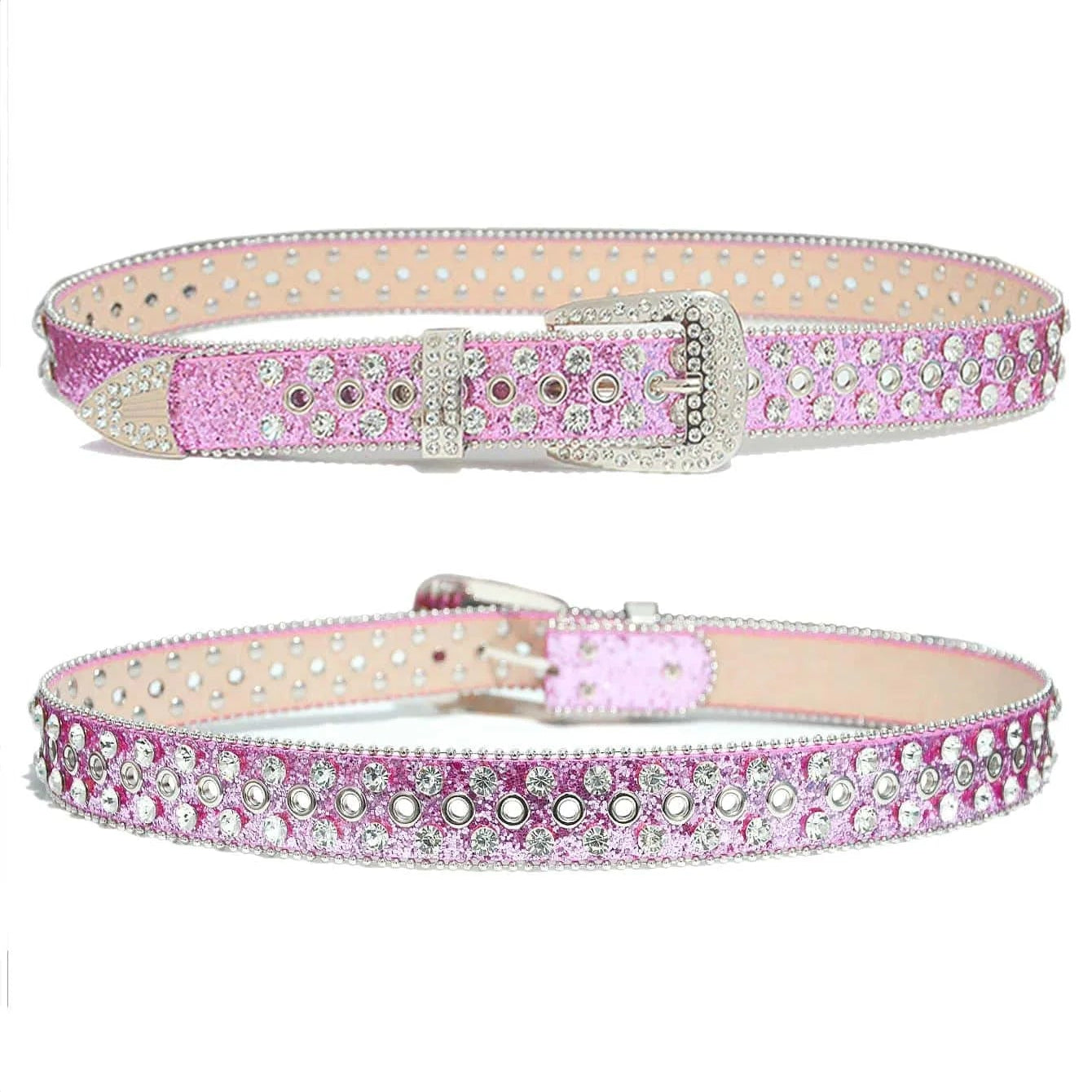 Gorgeous Rhinestone Studded Belt - Perfect Gift for Her on Valentine's Day or Wedding Party! Pink 100CM