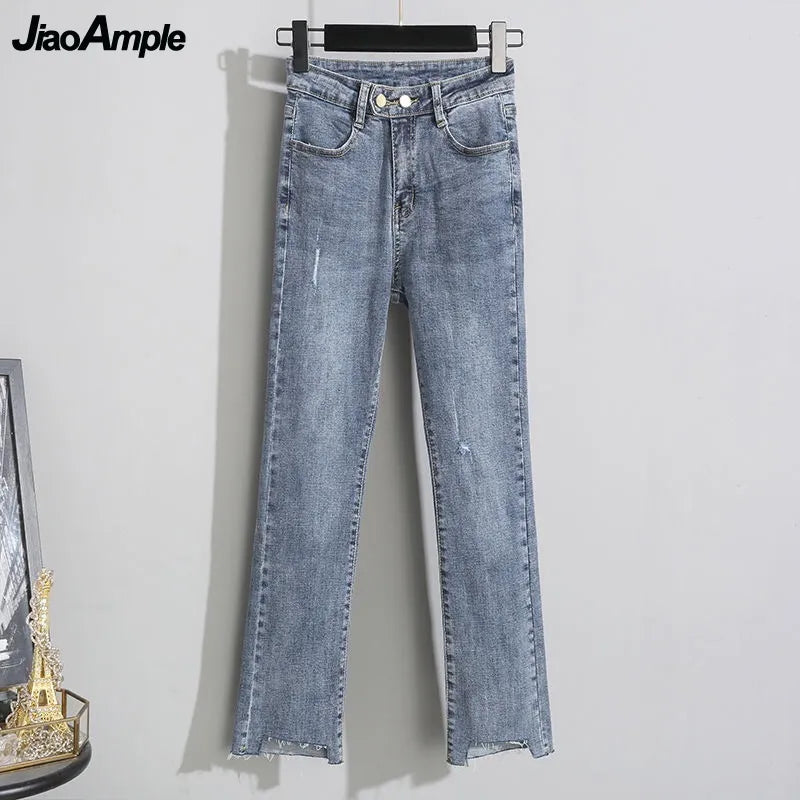 Women's Spring Autumn Fashion 3 Pieces Outfits 2024 Student Korean Casual Shirts+Sweater Vest+Straight Jeans Set Lady Streetwear