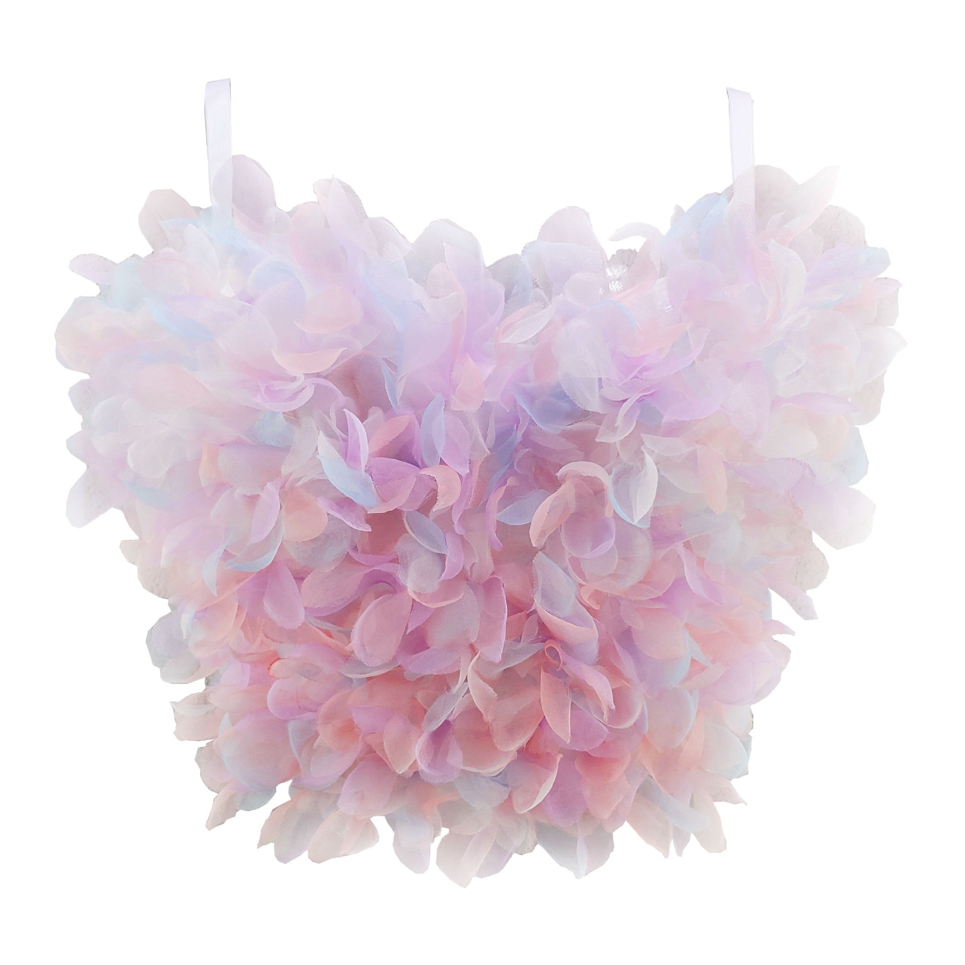 Sexy & Charming Applique Floral Corselets Women's Bachelorette Bustier Bra Cropped Top Wedding Bralette Vest