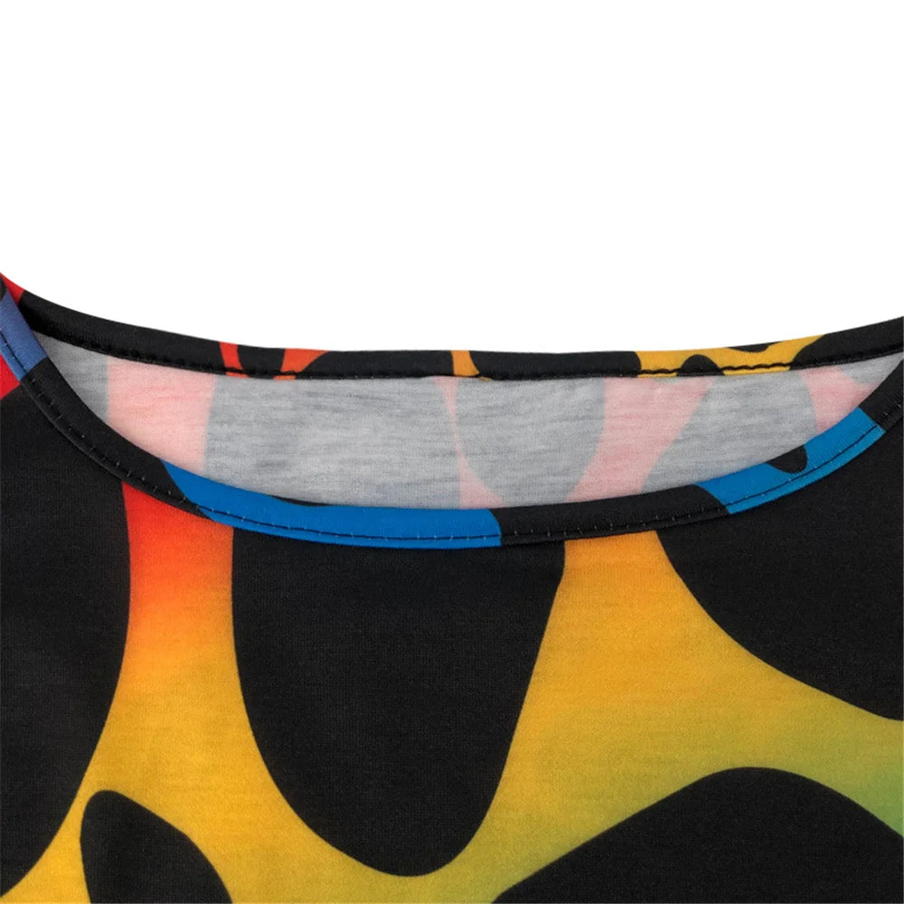 Plus Size Skirts Sets Women Wholesale Print Bodycon Fashion Square Collar Tops Maxi Skirt Casual New Two Piece Suit Dropshipping