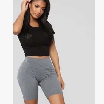 Top Celebrity Grey Black White Elastic Rayon Bandage Pants Fashion Bodycon Shorts Sports Pant pant