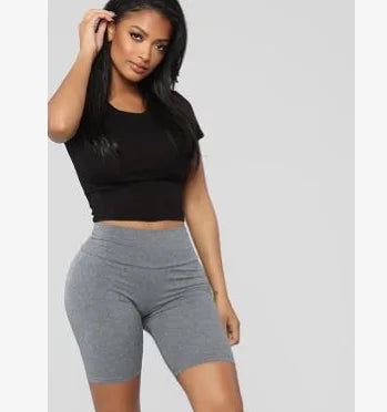 Top Celebrity Grey Black White Elastic Rayon Bandage Pants Fashion Bodycon Shorts Sports Pant pant