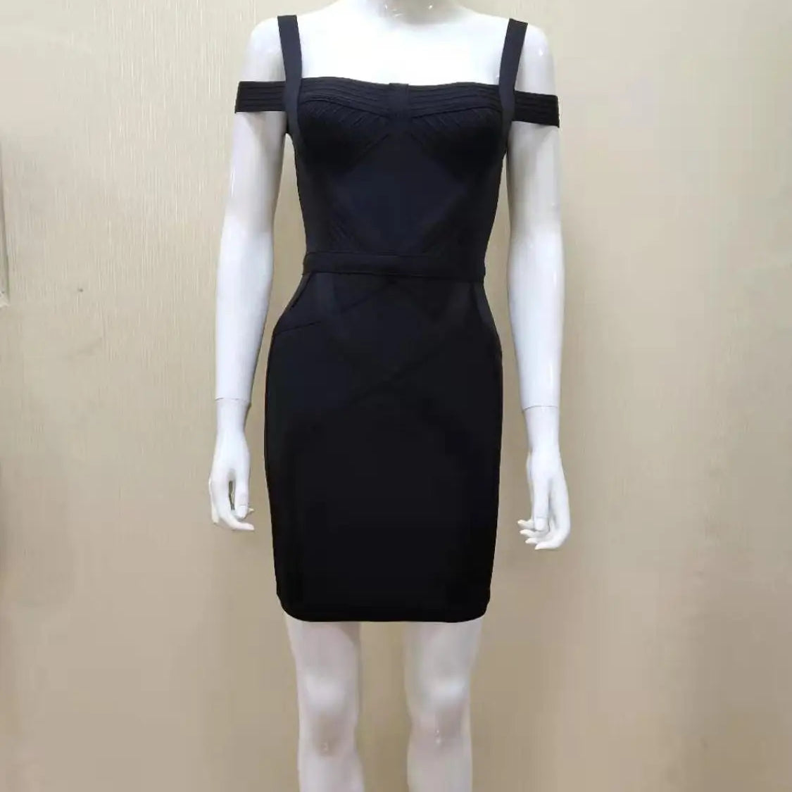 Wholesale Vestidos Sexy Sleeveless Black Red Women Summer Bandage Dress 2022 Designer Fashion Evening Club Party Dress Vestido black