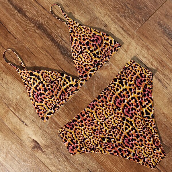 RUUHEE 2024 Bikini Swimwear Swimsuit Women Solid Bathing Suit Green Neno Bikini Set With Pad Female High Waist Beachwear Biquini B3091PP