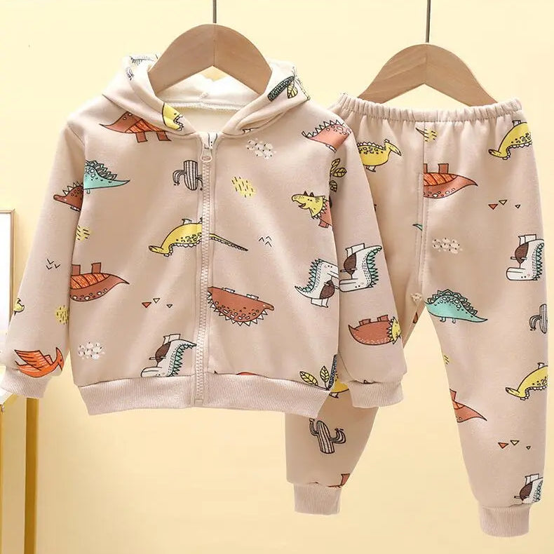 Toddler Baby Girls Boys Clothing Sets Winter Warm Down Jacket Clothes Sets Children Kids Snowsuit Coats Vest Pants Overalls as the picture 6