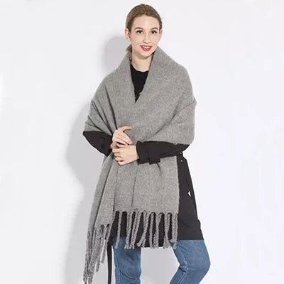 Winter Plaid Vintage Scarf Women Men Preppy Scarves Warm Pashmina Foulard Bufanda Male Mujer Thick Wrap Shawl 10 one size CN | >8Y