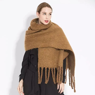 Winter Plaid Vintage Scarf Women Men Preppy Scarves Warm Pashmina Foulard Bufanda Male Mujer Thick Wrap Shawl 16 one size CN | >8Y