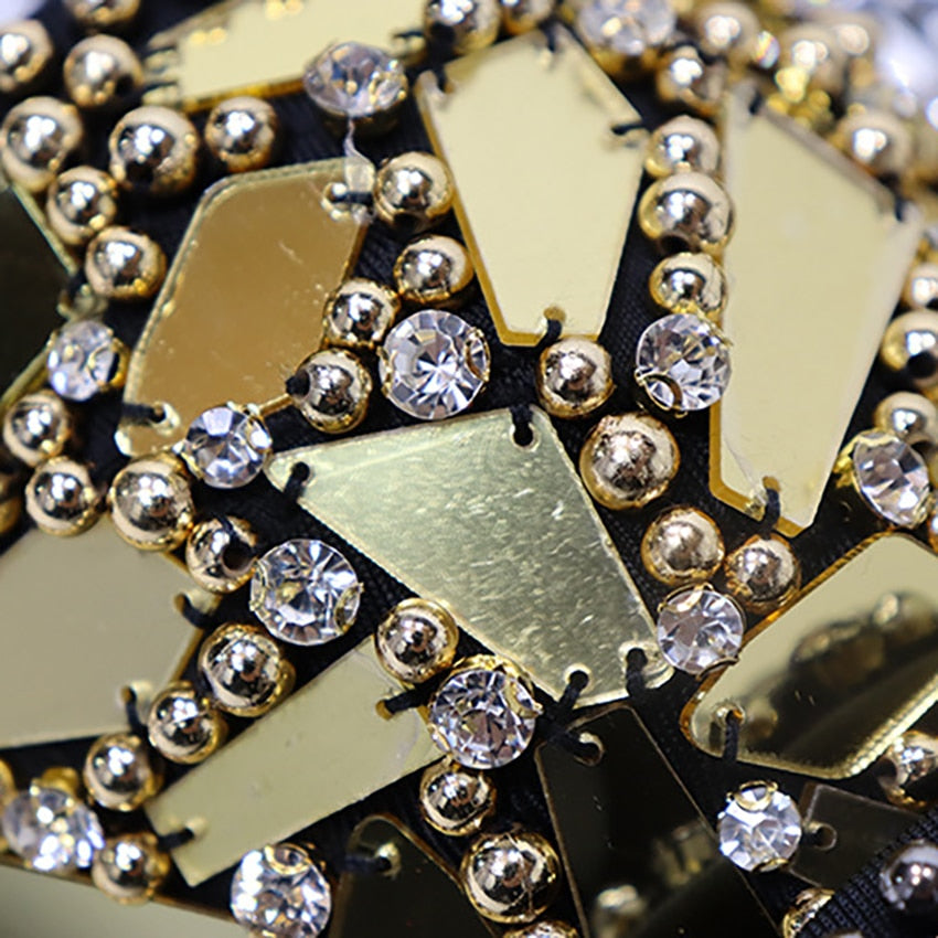 Sexy Beaded Diamond Sequins Women Camis Cropped Top Night Club Party Corset Crop Top To Wear Out Push Up Bustier Bra DB905