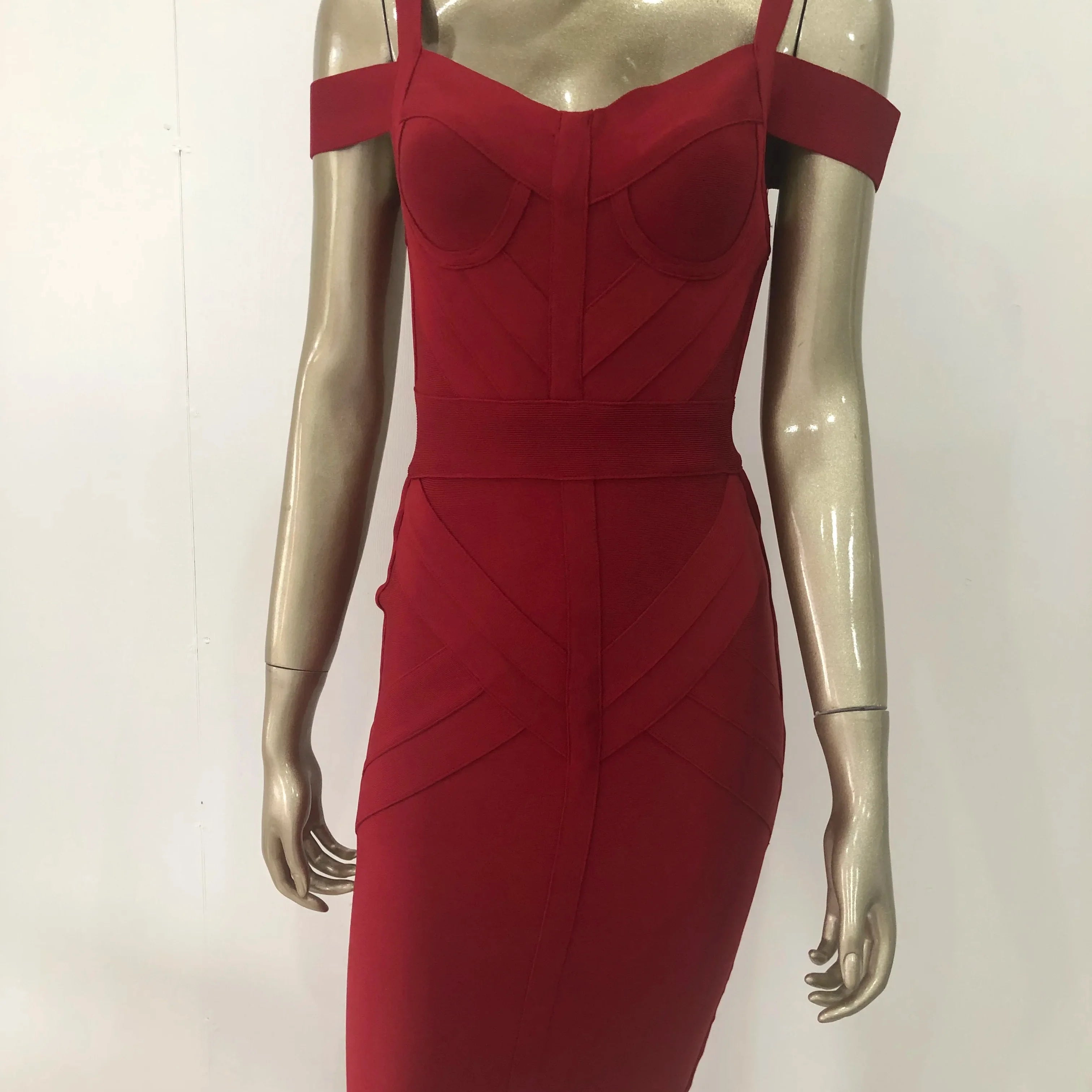 Wholesale Vestidos Sexy Sleeveless Black Red Women Summer Bandage Dress 2022 Designer Fashion Evening Club Party Dress Vestido