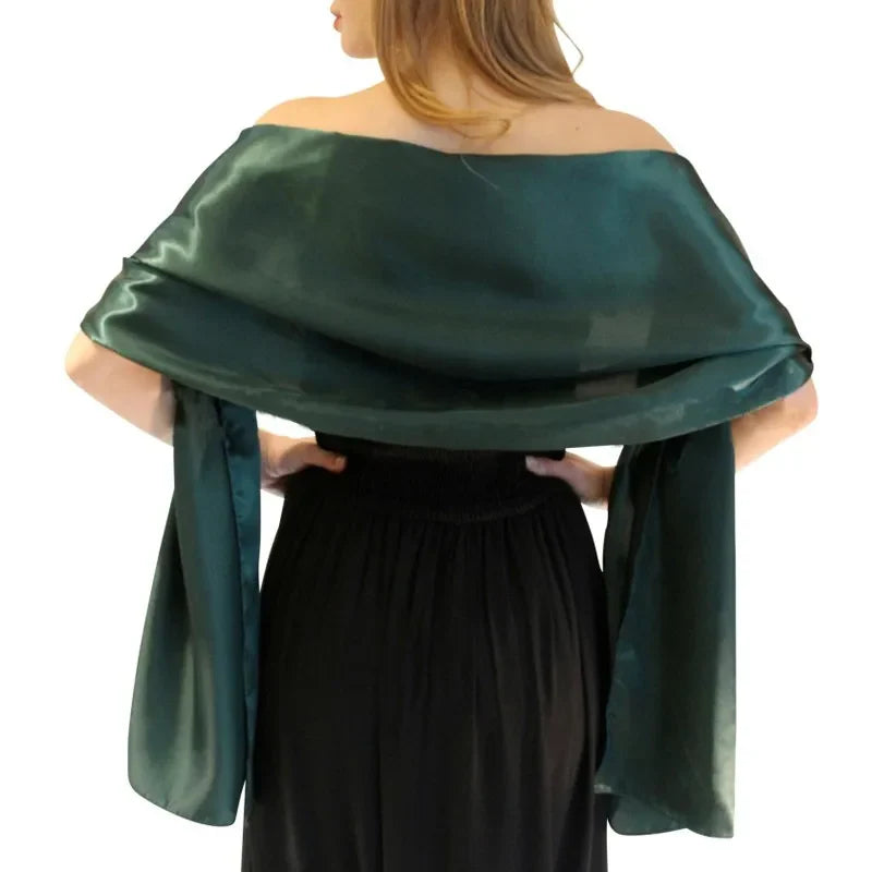 19 Colors Wrap Shaw Long Formal Wedding Party Ladies wrap shawl Elegant Evening Bridal shawl wrap fashion brand scarves dark green