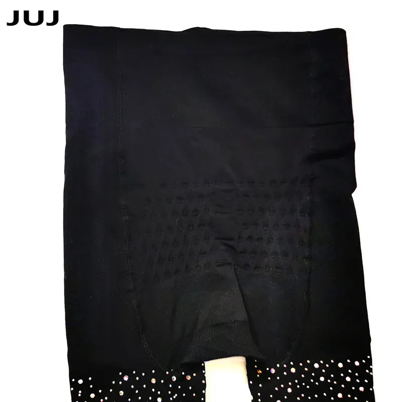 Sexy Women Plus Size Rhinestone Tights 100DEN Stretchy Bling Crystal AB Autumn Winter Diamond Thick Pantyhose