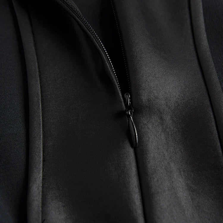 Spring Black Extra Long Faux Leather Tank Dress Autumn Elegant Stylish Backless Maxi Dresses for Women Clothing 2021