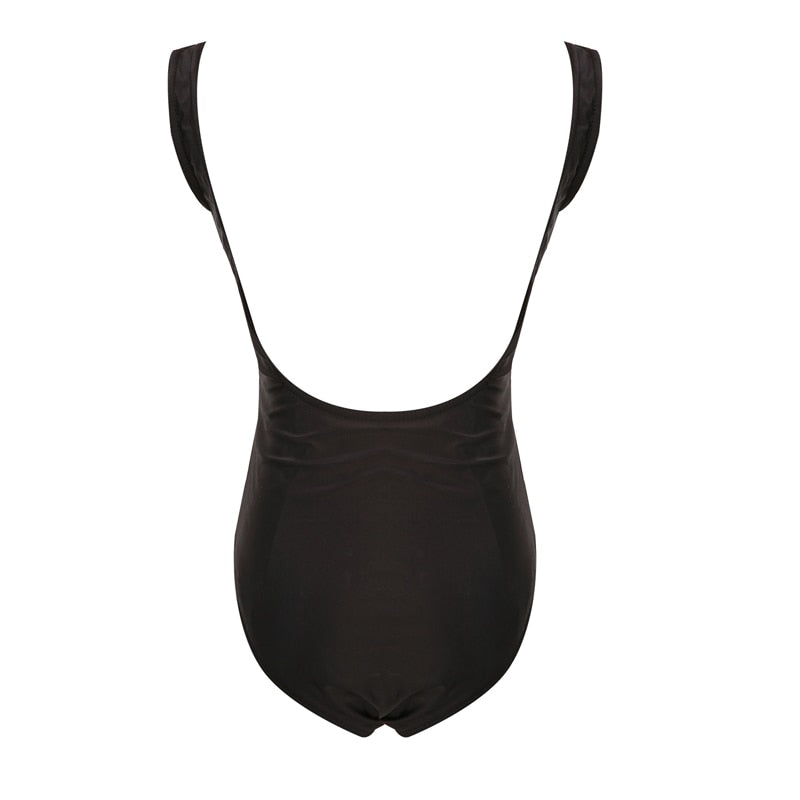 Sexy Bandage Lace Up One Piece Swimsuit women Bathing Suit Swimwear Hollow Out Monokini Bodysuit