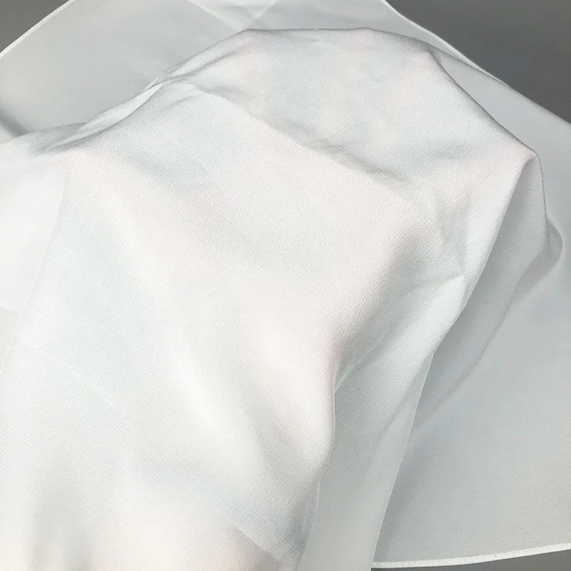 2020 New Women Silk Scarf Square Neck Shawls Lady White Solid Bandana Hair Band Kerchief for DIY Painting