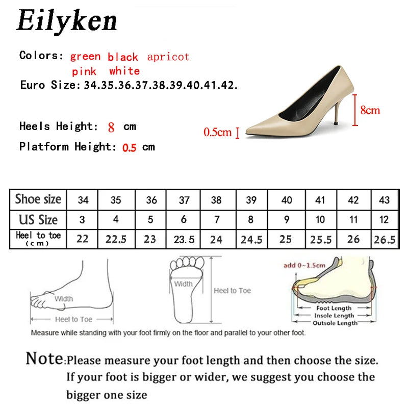 Eiyken SexyGreen Thin High Heels Pumps Women Pointed Toe Slip On Shoes Elegant Prom Wedding Stripper Ladies Sandals