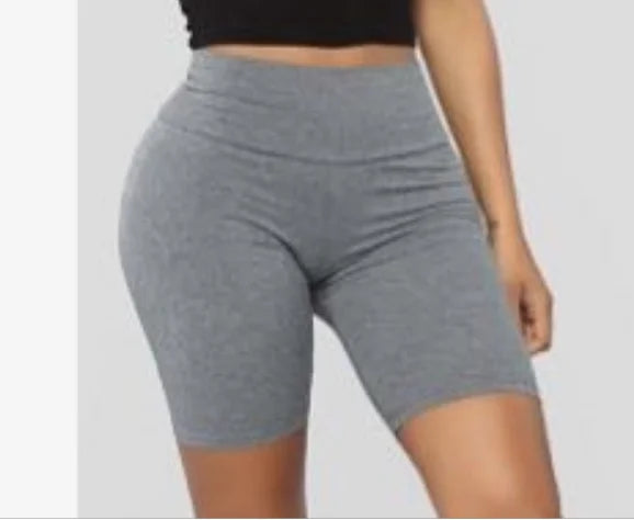 Women Sports Outfit Female Yoga Gym Fitness Black Gray White Running Rayon Bandage Shorts Pants GRAY