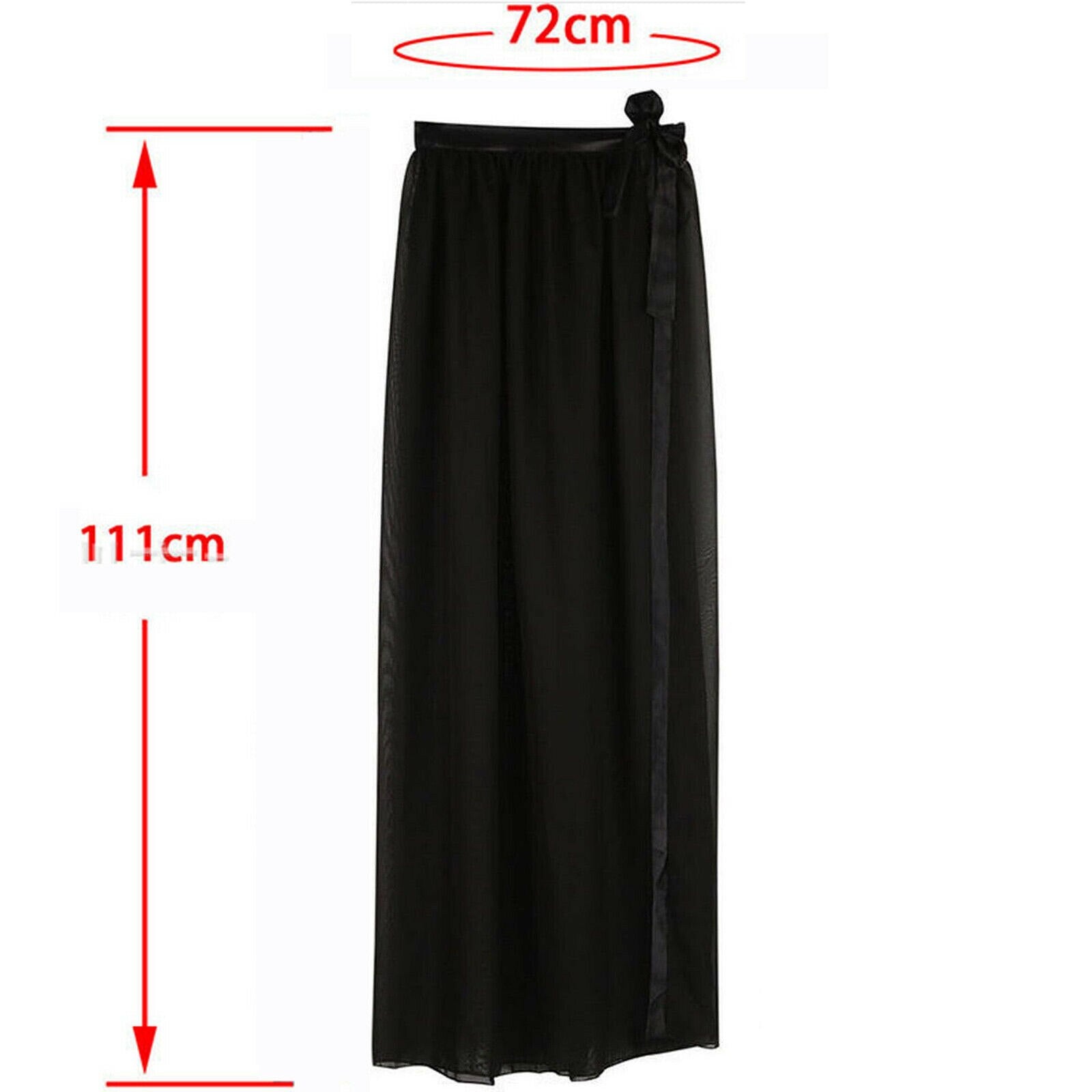 Summer Sexy Bikini Cover Up Swimwear Sheer Beach Maxi Wrap Bandage Split Skirt Sarong Pareo Casual Cover-up Beachwear