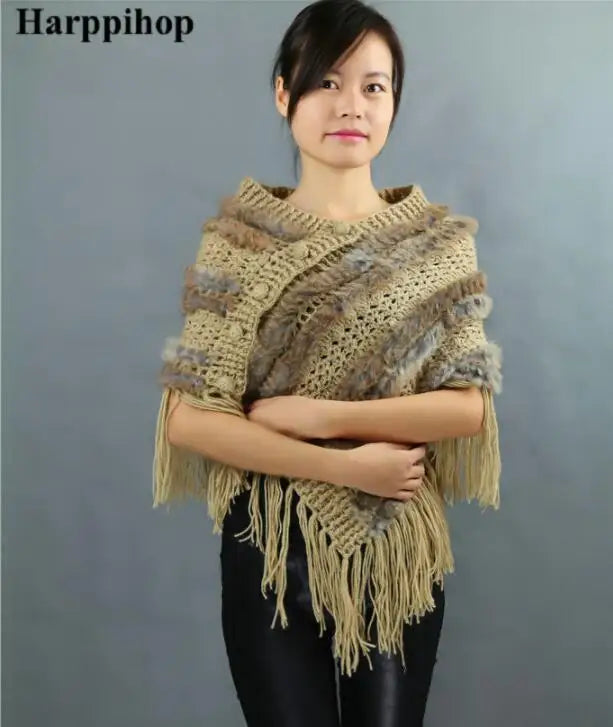 Spring wearing coat rabbit fur cape women's fur shawl all-match bride wedding formal dress free shipping grass yellow One Size