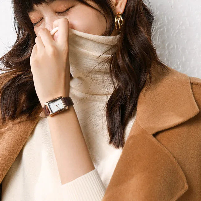 Cashmere sweater woman fashion 2019 women turtleneck cashmere sweater women knitted pullover women sweater Casual tops M-XXXL Apricot color